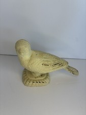 Cast Iron BIRD on Pedestal Vintage 4.5x7x2.25 Inches Heavy 1 lb 10 oz Patina picture