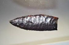 4.26 Inch Obsidian Knife Blade Primitive Tool Reproduction picture