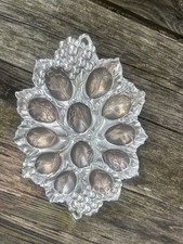 Arthur Court Grape Deviled Egg Holder Tray 12.5” x 9” Aluminum Serving Platter picture