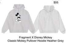 Complexcon 2026 Exclusive Disney x Fragment Mickey Hoodie Grey Large picture