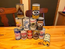 Some great Flat Top cans Plus a rare Falstaff can and others too picture