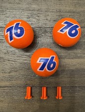 Lot of 3 Vintage Union 76 Gas Station Antenna 2” Styrofoam Topper Ball NOS picture