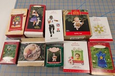 10 Hallmark Keepsake Various Mix of Christmas Tree Ornaments Decor - Lot Of Ten picture