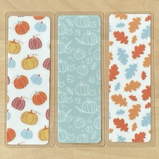 Cute Aesthetic Bookmark For Books, Gift For Bookworms, 2x6” Laminated, Set Of 3 picture