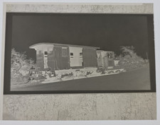 C. 1940s Wood River Branch RR #1872 Copy Negative Loco And Caboose picture