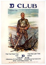 Original WWI US Yankee Division Poster - YD Club picture