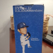Los Angeles Dodgers Clayton Kershaw Figurine 2011 Promotional Schedule w/ Box picture
