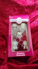 2007 Sanrio HELLO KITTY Miniature Holiday Ornaments Set of 5 picture