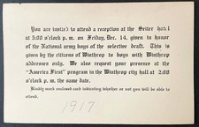 WWI Army Boys of the Selective Draft Reception Winthrop MN picture