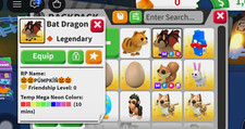 Roblox Adopt Me Bat Dragon  Mega Fly Ride (MFR) Game Item ( CHECK DESCRIPTION) picture