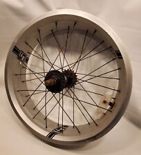 Schwinn StingRay Bicycle Rear Wheel / Rim Only - 16” x 4” Silver & Black USED picture