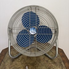 Vintage Patton High Velocity Air Circulator Blue Blade Fan working great  picture