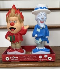 Warner Brothers Light Up Heat Miser & Snow Miser 14” Blow Mold Set 2026 🔥 ❄️ picture