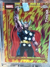 Topps 2026 Marvel Chrome Thor /39 Human Torch Variant Refractor Card Very Clean picture