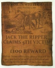 Jack the Ripper Wanted Poster Great Halloween Decor Wall Art picture