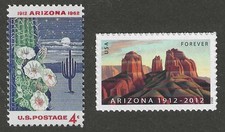 ARIZONA STATEHOOD - SET OF 2 U.S. POSTAGE STAMPS - MINT CONDITION picture