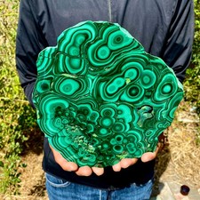 3.6LB Natural Polished Malachite Mineral freeform specimen Reiki Stone Healing picture