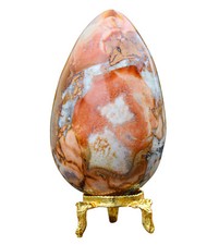 90MM Superb King Cobra Jasper Crystal Quartz Healing Reiki Energy Stone Egg picture