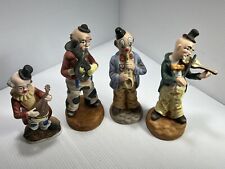 Ceramic Clowns Vintage Musical Band - Excellent New Condition - Beautiful Set picture