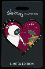 WDI Valentines Series Pixar Wall-e & Eve LE 300 Disney Pin picture
