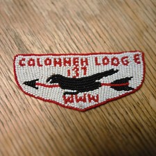 VTG 1960s BSA Colonneh Lodge Patch 137 OA Beaded Flap Houston TX Bird DEADSTOCK picture