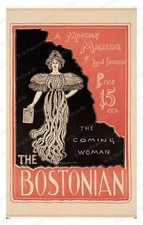 Boston Massachusetts circa 1905 Magazine Cover Woman Standard Postcard picture
