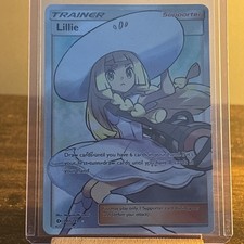 Pokémon TCG Lillie Trainer Sun Moon Full Art Holo Card 147/149 - Near Mint picture