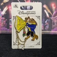 Disney Pin Beauty and the Beast 35th Dancing Dangle LE 500 Pin 2026 HKDL picture