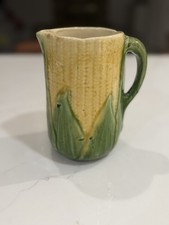 Antique 19th century Majolica Pottery Ear of Corn Pitcher  REAL MAJOLICA  picture