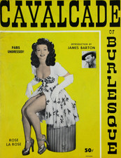Vintage Pinup Cheesecake Burlesque Magazine Stripper Sketches Ads Cavalcade 1952 picture
