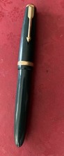 VINTAGE PARKER  DUOFOLD FOUNTAIN PEN IN DARK GREEN 14ct Waterman’s Nib picture