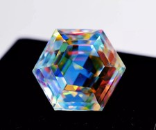 500-600 Ct Lab-Created Mystic Topaz Loose Gemstone Fancy Shape Rainbow Faceted picture