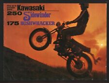 1970's Kawasaki 250 Sidewinder / 175 Bushwhacker - 4-Page Motorcycle Brochure picture