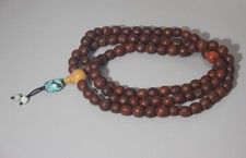 Wonderful Real Tibet 100P Old Buddhist Phoenix Eye Bodhi Mala Prayer Bead Amulet picture