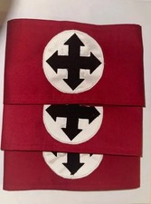 WW2 German HUNGARIAN ARROWCROSS Armband Reproduction MINT EMBROIDERED picture