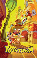 Toontown Disneyland Mickey Mouse Minnie Mouse Attraction Ride Disney Poster Gift picture