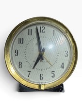 Vintage Westclox Baby Ben Style 7 Wind Up Alarm Clock Black Brass picture
