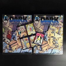 1993 DARK DOMINION Full Trading Card Set Binder x2 w/ Chase Cards, Holos & Promo picture