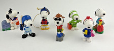 Vintage Peanuts Snoopy PVC Figurines Sports/Outdoors Lot Of 7 picture