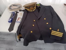 US Navy Officer Uniform Captain Dress Blues with Hat & Extras picture