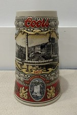 Vintage 1988 Coors Beer Stein 1873 Brewery Site Ceramarte Brazil Limited Edition picture
