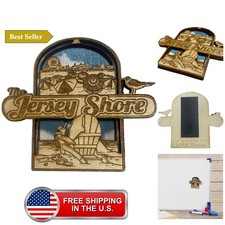 Laser Carved Wooden Jersey Shore Magnet, Unique Fridge Souvenir Accessory, 3 ... picture