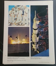 Vintage NASA Apollo 12 Color Photo Print Lot 17 Moon Landing Conrad Gordon Bean picture