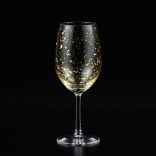 Kanazawa Hakuichi Gold Leaf Stardust Wine Glass  Φ8.5㎝xH22.2㎝ Hand Made in Japan picture