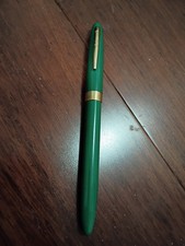 Vintage Sheaffer Admiral Green Gold fountain pen, 14K 5 Nib Very Good Condition picture