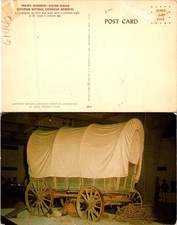 St. Louis MO Prairie Schooner Visitor Center Covered Wagon Postcard 61440 picture