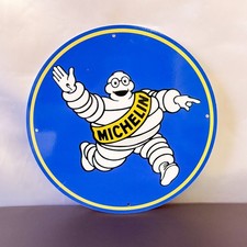 Michelin Bibendum – Iconic Tire Man Vintage Heavy Metal Sign – 30 cm (11.8”) picture