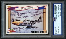Barrie S Davis signed autograph 1992 Pacific Trading Card WWII PSA Slab picture