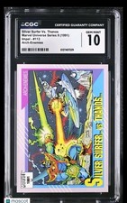 1991 Impel Marvel Universe Silver Surfer Vs. Thanos #113 Arch-Enemies CGC 10 picture