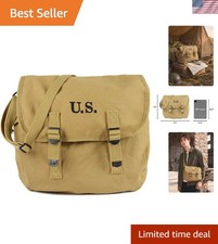WW2 Army M1936 Messenger Bag Lightweight Vintage Canvas WWII Shoulder Milita... picture